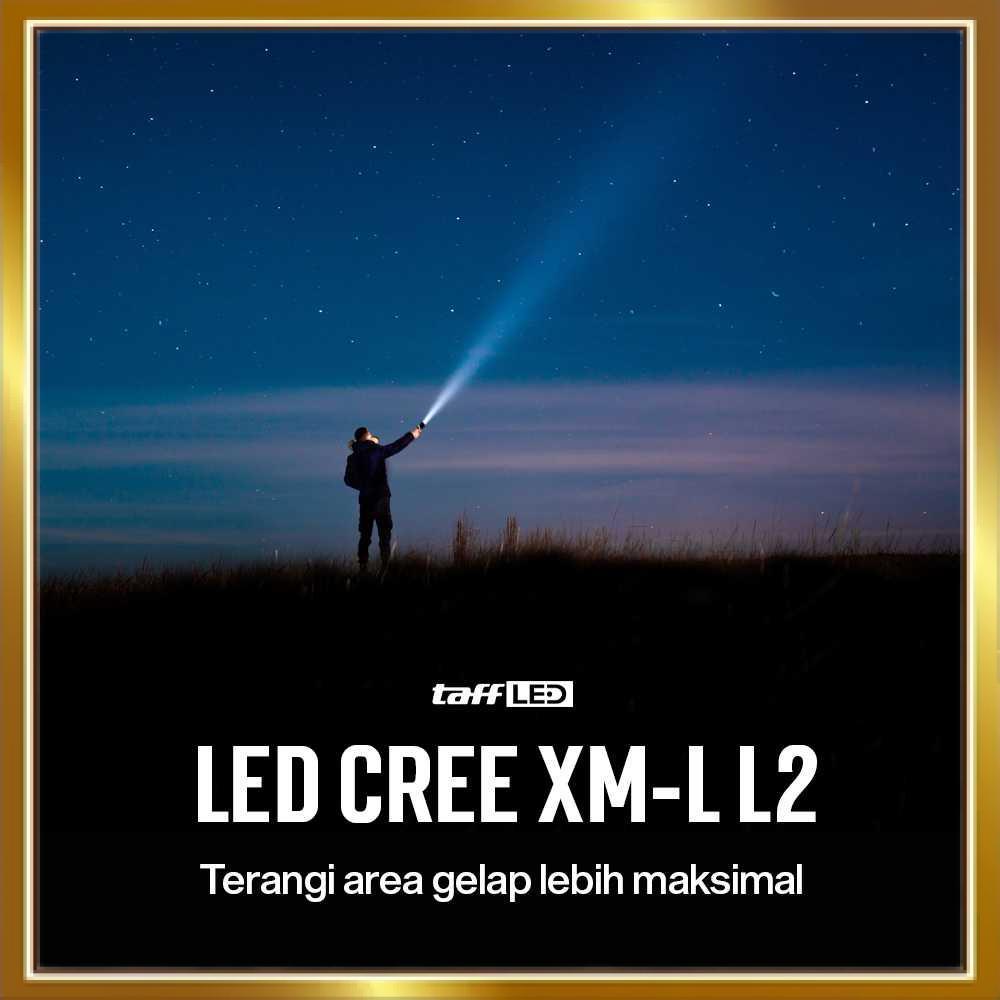 TaffLED Senter LED Torch Hunting Cree XM-L L2 6500 Lumens - 701