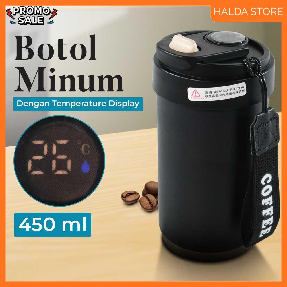 WMYG Botol Minum Tumbler Suhu Smart LCD Display Stainless Steel 450ml - WM-8001