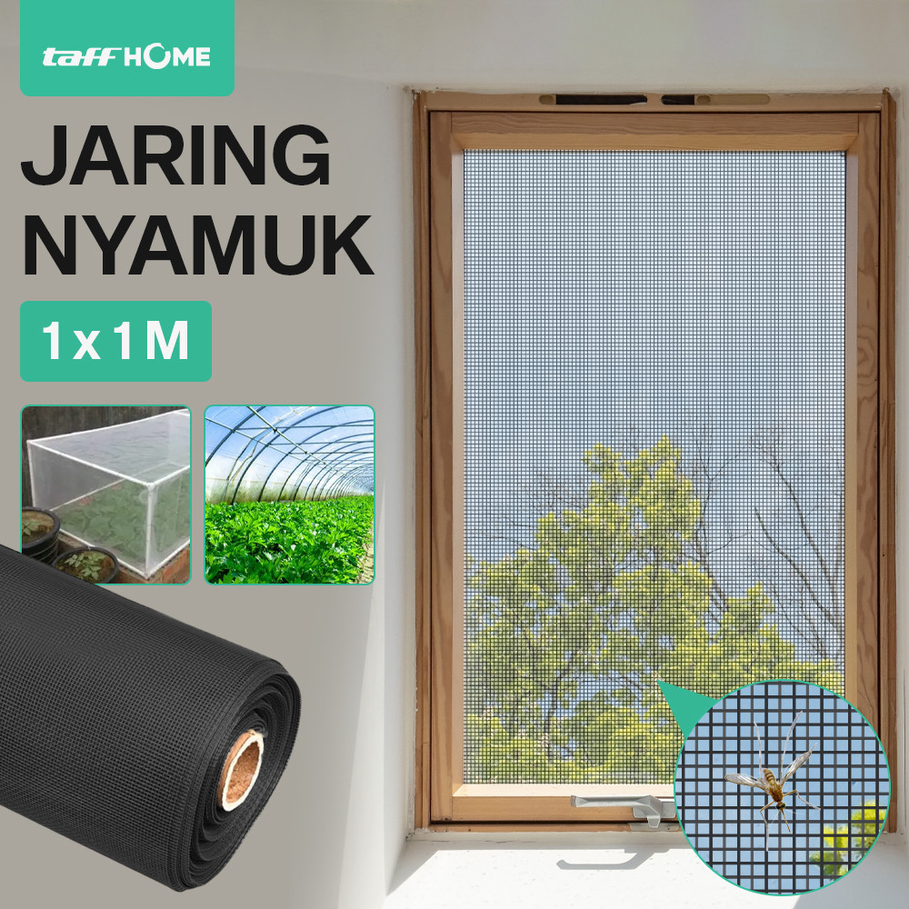 TaffHOME Kasa Nyamuk Jaring Jendela Mosquito Net PP Nano 20 Mesh - Ukuran 1x1M