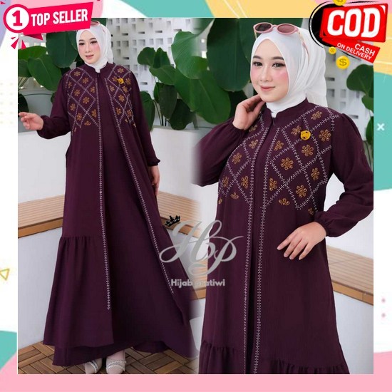 Baju Gamis Games Perempuan Rayna Dres Bju Muslimah Premium Jumbo Kondangan Dress Mewah Gamis Lebaran