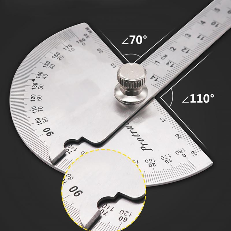 Protractor Penggaris Busur Derajat Measuring 145mm 180Degree - PR180