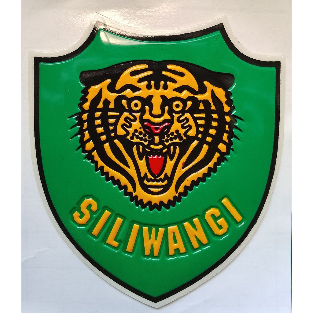 Sticker Embos LOGO KODAM SILIWANGI HIJAU, Sticker LOGO KODAM SILIWANGI HIJAU Embos