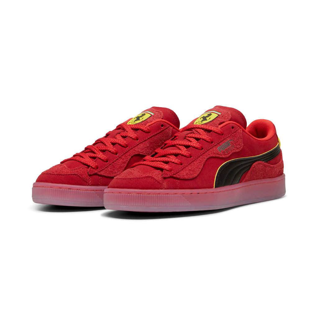 Sepatu Casual Ferrari Suede Trippy Rosso Corsa-Puma Bl 308492 03