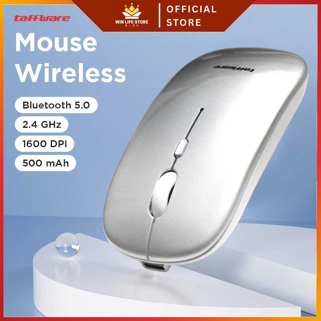 WinLifeStore - Taffware Mouse Wireless Bluetooth Optical 2.4GHz Silent Click 1600DPI [Bisa Instan & 