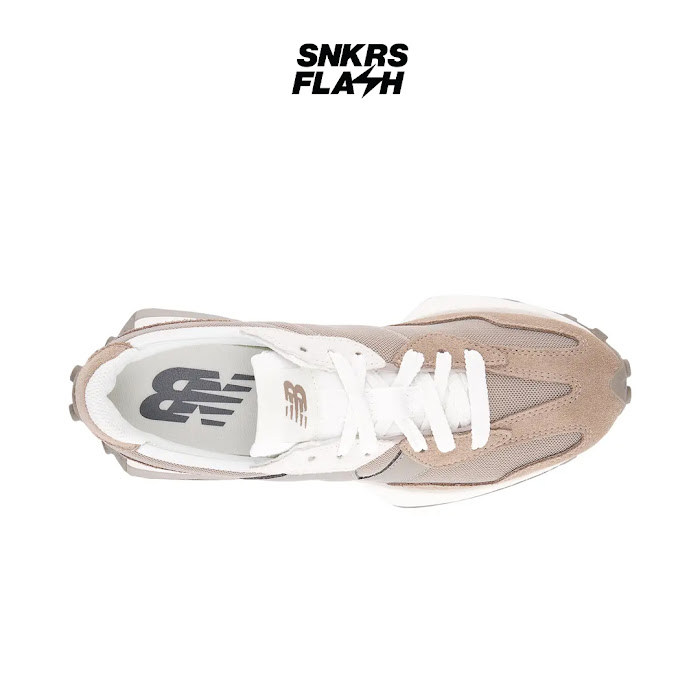 NEW BALANCE 327 Mink Brown Nylon Sepatu Sneakers Pria - U327LNC - Size 43