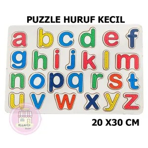 Puzzle Huruf Kecil (Kayu putih)