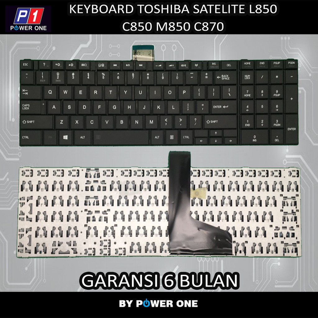 Keyboard Toshiba Satellite L850 C850 M850 C870