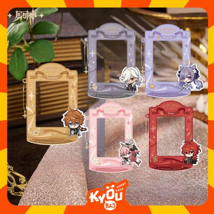 Cyno - Yae - Keqing - Childe - Diluc Resplendent Feast Series Q Version Magnetic Acrylic Photo Frame
