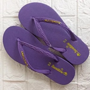 Sandal Japit WANITA Swallow [size 9.5 Nice ungu]