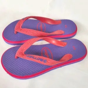 Sandal Jepit Swallow [size 9.5 Ungu-Merah 609]