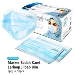 Onemed Masker Hijab [WarnaBiru]