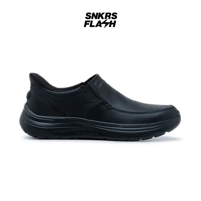 SKECHERS Mens Usa Decklan Triple Black Sepatu Casual Pria