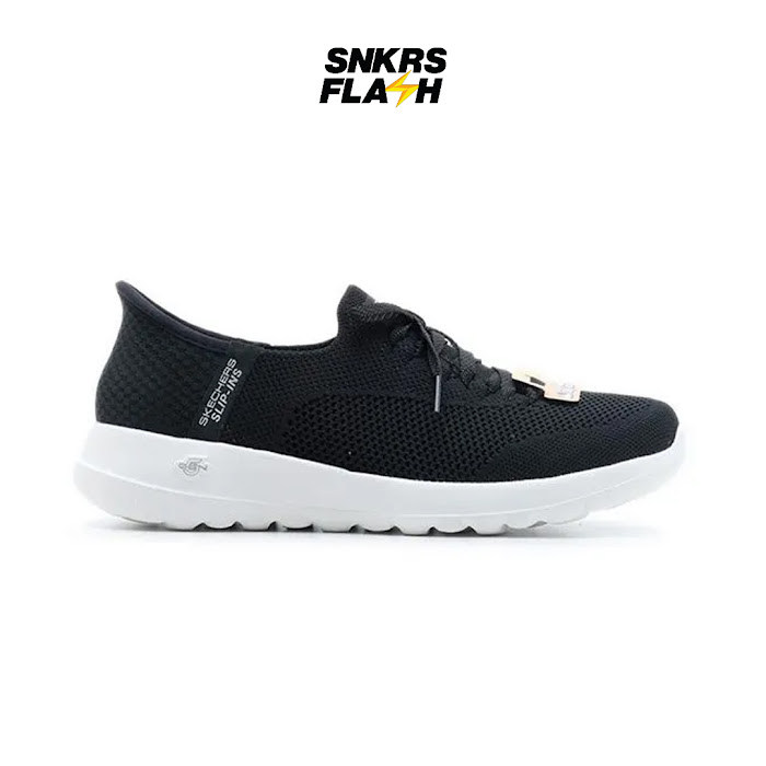 SKECHERS Go Walk Joy Black White Sepatu Casual Wanita - 124649BKW - Size 37