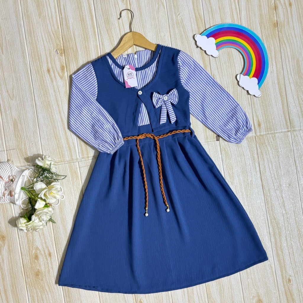 Gamis Liana Kids 3-11Tahun / Gamis Brokat Anak Perempuan / Dress Brokat Anak Perempuan / Gaun Pesta 