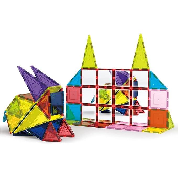 PicassoTiles 82pc Magnetic Building Blocks 