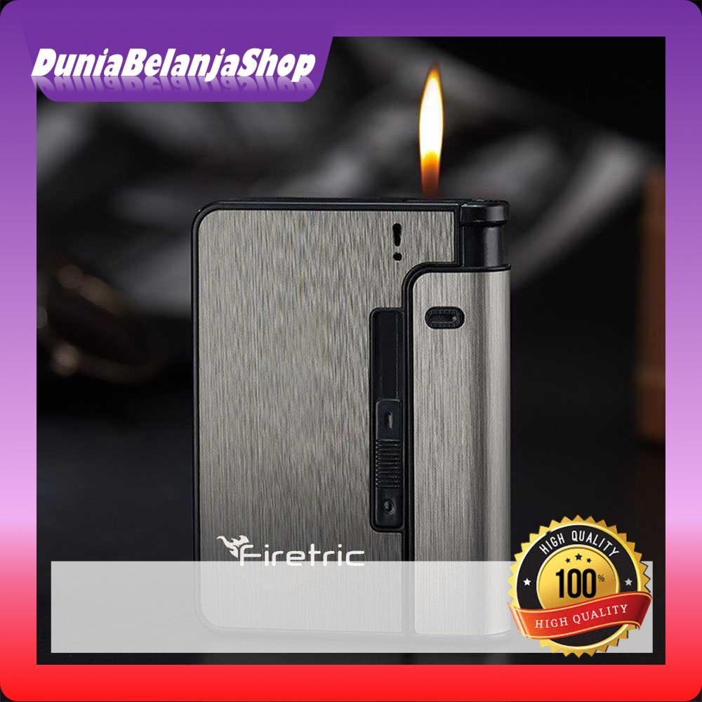 Firetric Kotak Rokok Cigarettes Case with Lighter Slot - JD-YH001