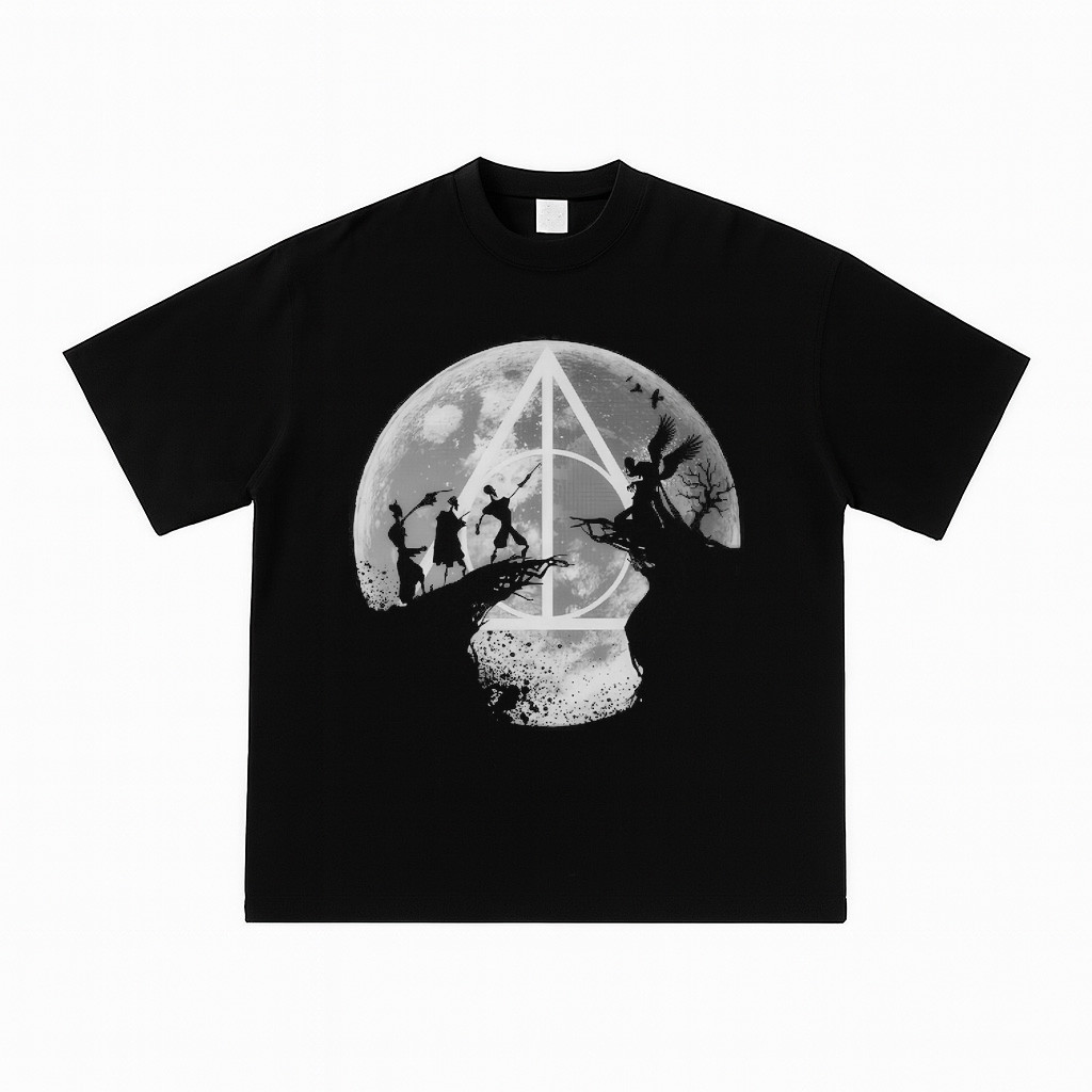 Tshirt Moon Iluminati Kaos Katun Combed