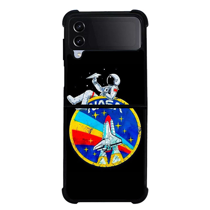 Case Samsung Galaxy Z Flip 7 6 5 4 3 NASA Astronaut Art Case Cover