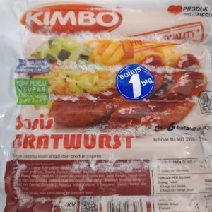 KIMBO SOSIS BRATWUST JUMBO ISI 6 500 GR