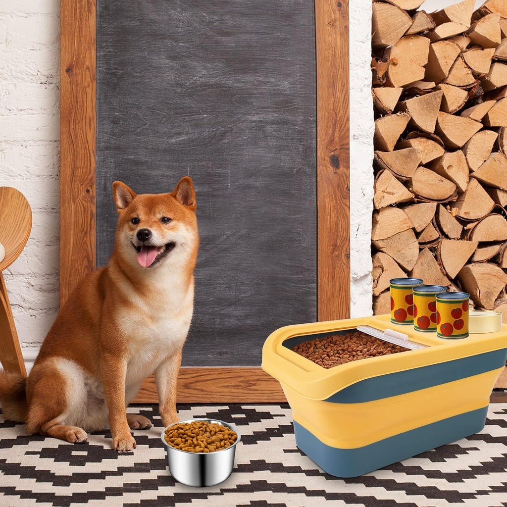 Wadah Dispenser Tempat Makanan Hewan 10kg Box Penyimpanan Pet Food Storage Kedap Udara Insect Proof