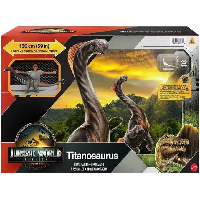 Jurassic Rebirth Super Colossal Titanosaurus Dinosaur