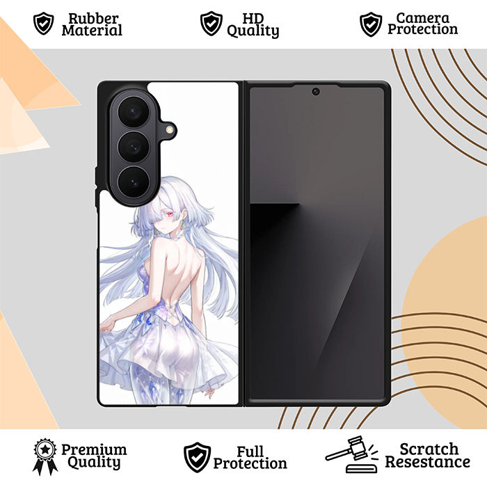 Custom Case Samsung Galaxy Z Fold 7 6 5 4 3 5G Mornye Anime Glow ZR0125 Case Cover