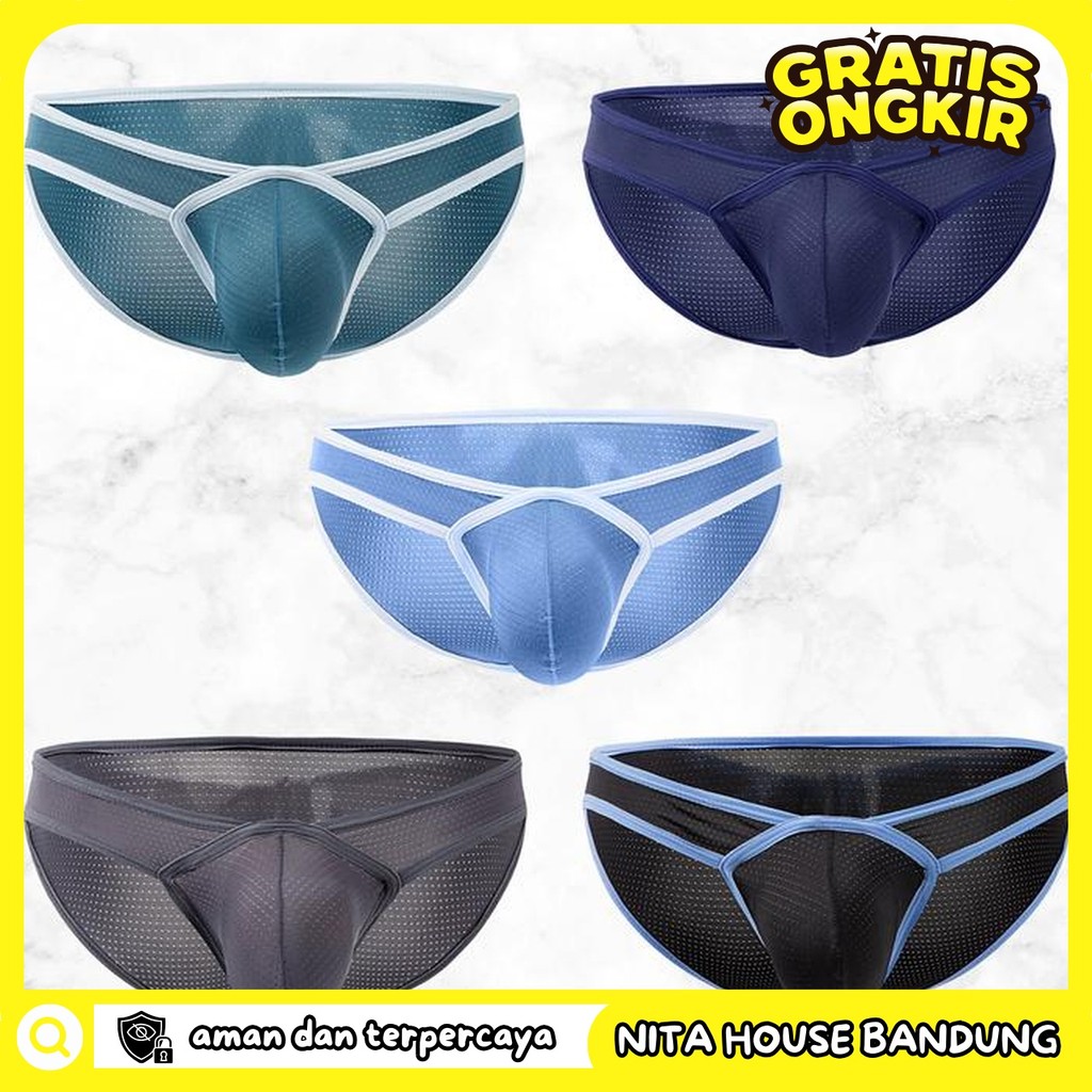 CELANA DALAM PRIA STRIPE E089 PAKAIAN DALAM PRIA BRIEF PRIVASI AMAN