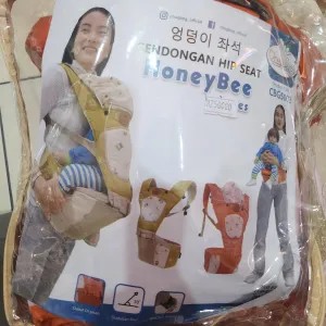 Gendongan Hipseat Honey Bee Orange