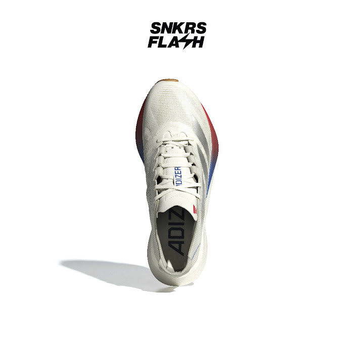 ADIDAS Adizero Boston 12 White Silver Sepatu Lari Wanita - JI4480 - Size 40