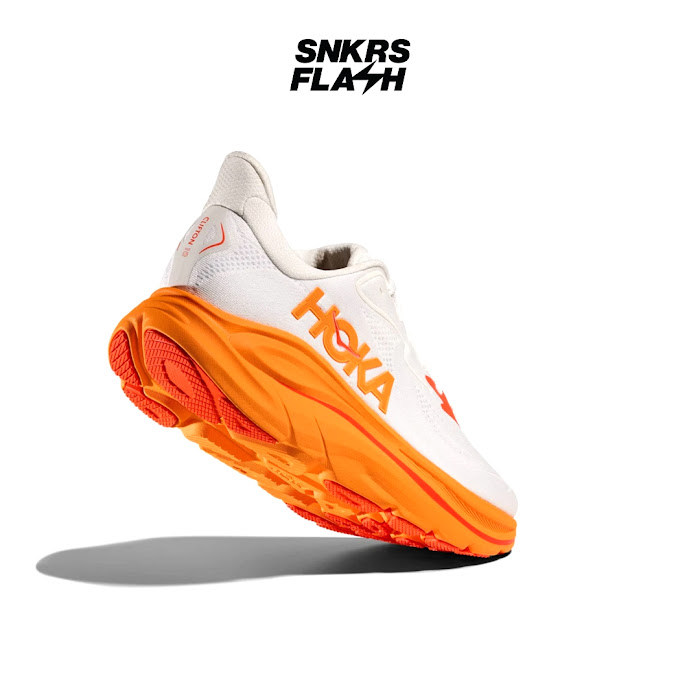 HOKA ONE ONE CLIFTON 10 WHITE ORANGE - 1162030FGZ - Size 40.7