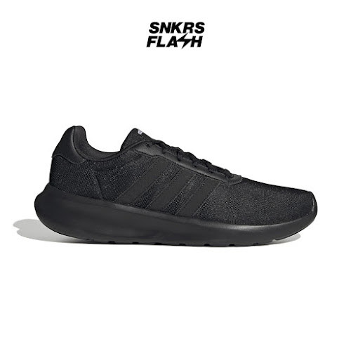 ADIDAS Lite Racer 3 Triple Black Sepatu Lari Pria  - GW7954 - Size 42