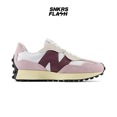 NEW BALANCE 327 Twilight Haze Faded Plum Sepatu Sneakers Wanita  - U327WPKB - Size 37