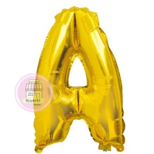 Balon Huruf Emas A
