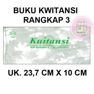 Buku Kwitansi Sedang rangkap 3 / 3 Ply