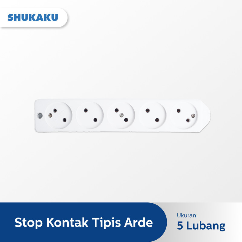 SHUKAKU STOP KONTAK TIPIS ARDE    5 Lubang