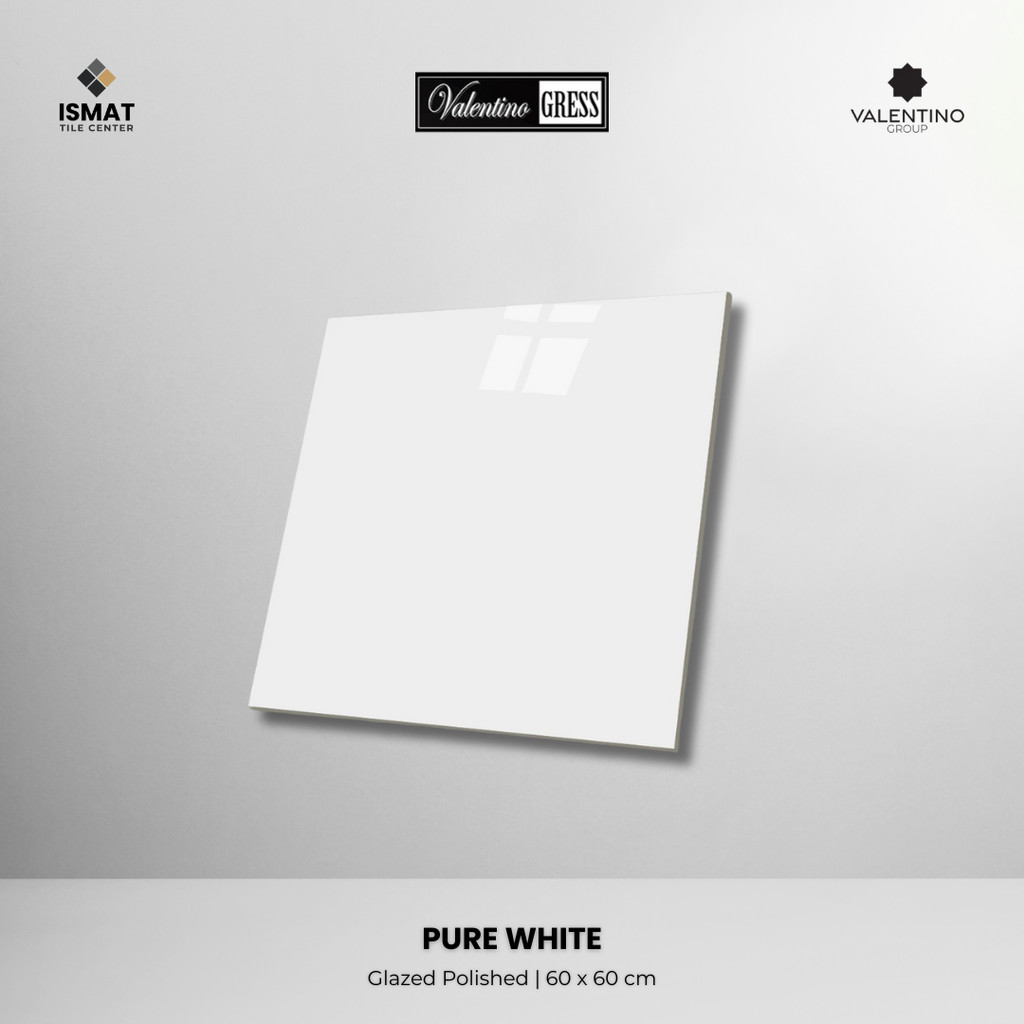 GRANITE VALENTINO GRESS 60X60 CM - PURE WHITE
