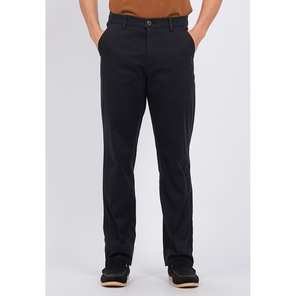 WOOD Regular Fit Chinos Pants 2-OPXLXC225K141 BLACK