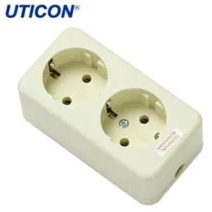 Stop Kontak Uticon 2 Lubang (tanpa kabel)
