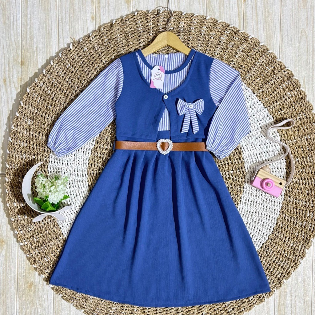 Gamis Couple Ibu Anak Perempuan Terbaru 2026 | Crinkle Mix Brukat | Jumbo | Pesta | Anak 10-15 Tahun