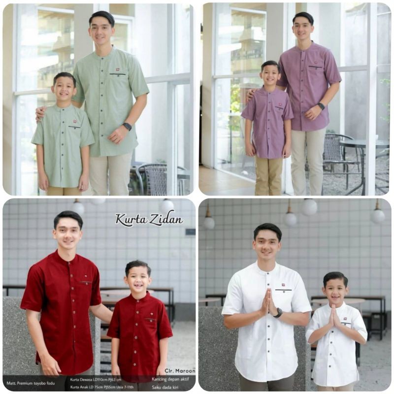 Baju Setelan Anak Muslim Sarkoci Anak Motif Batik Pekalongan Gus Iqdam Usia 1-10 Tahun Setelan-Koko-