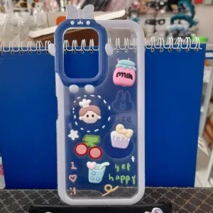 silikon hp - VIVO Y16 - karet tebal bening boneka timbul