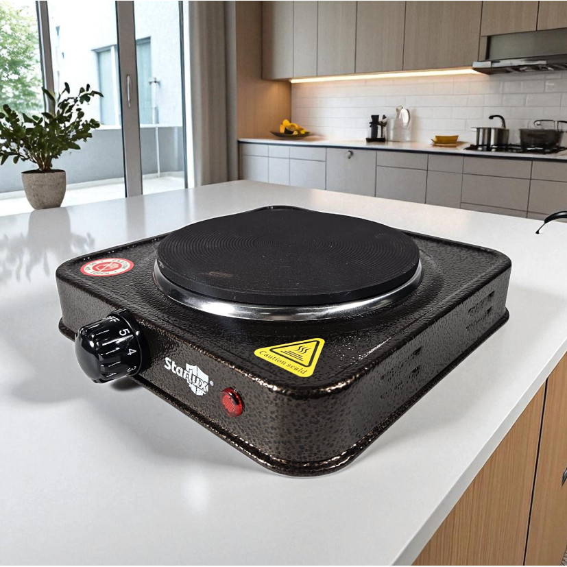 Kompor Listrik 1 Tungku 1000W Hot Plate Alat Masak Portable Mini Dapur Anak Kost Pemanas Elektrik