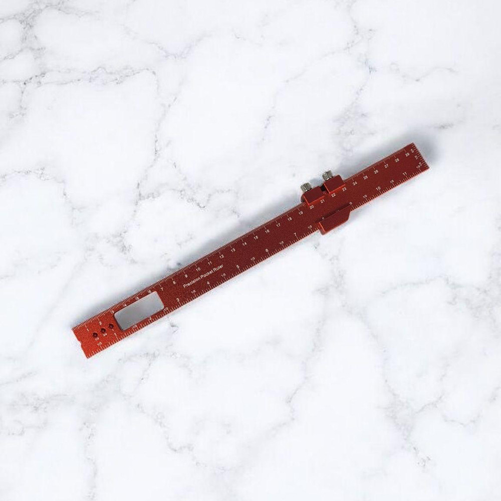 Penggaris Mark Line Gauge T-Type Woodworking Measuring Ruler - C200