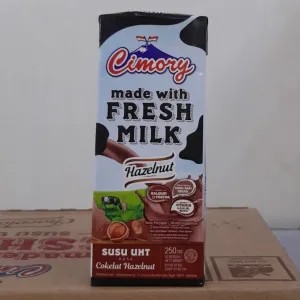 Cimory UHT rasa coklat Hazelnut 250ml / Susu 250ml