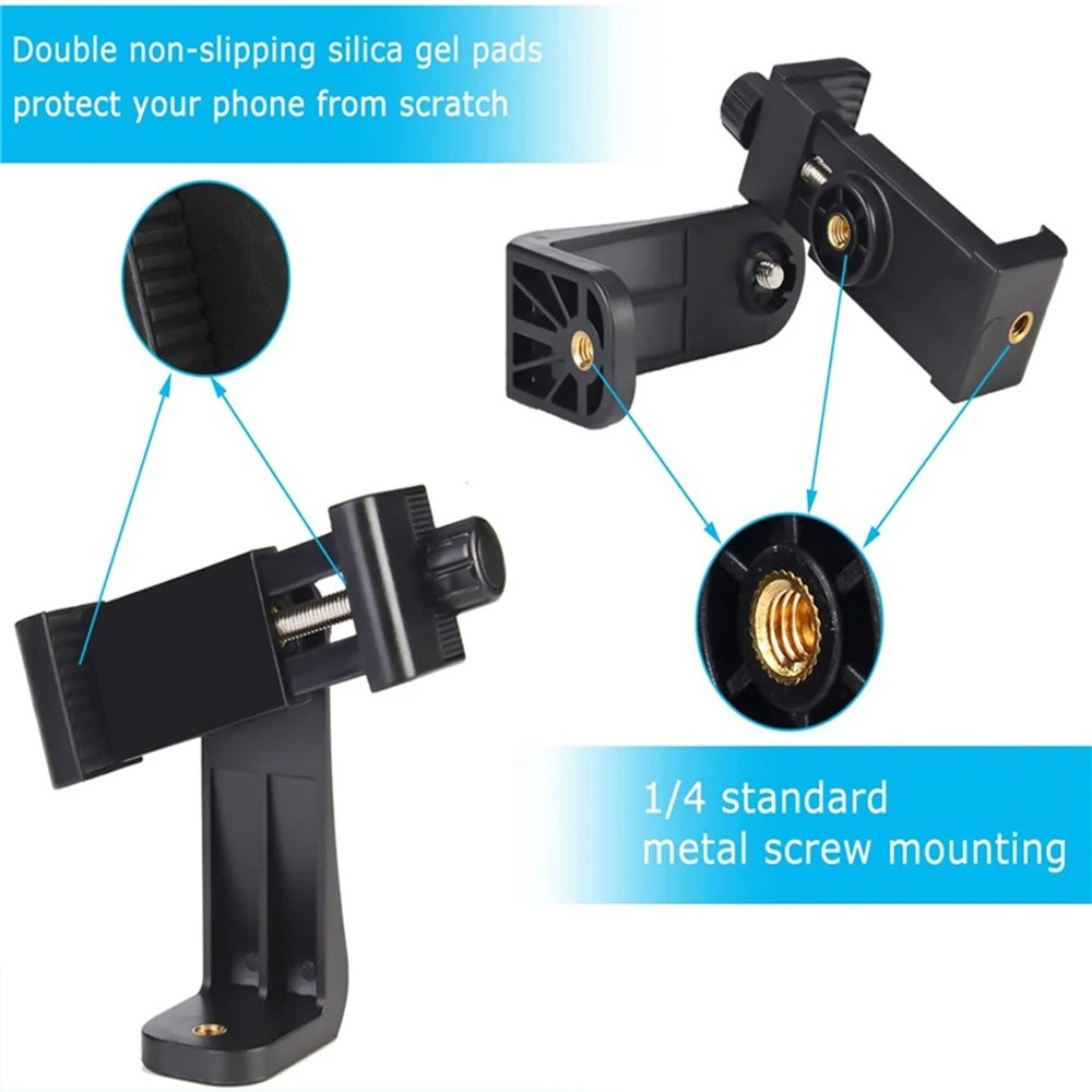 Smartphone Clamp Bracket Holder Mount Tripod Monopod
