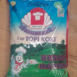 beras topi koki 5 kg beras harum 5 Kg