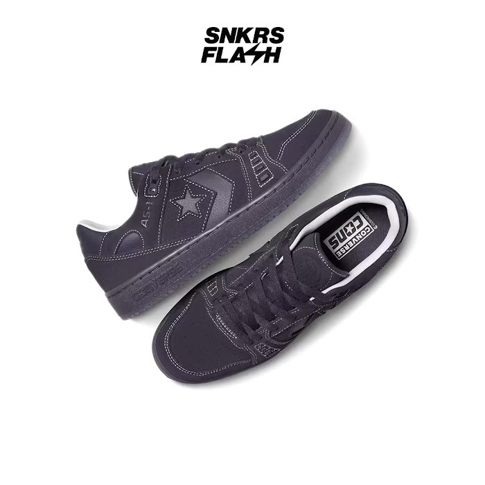 CONVERSE As1 Pro Raisin Triple Black Sepatu Sneakers Pria - A12908C - Size 43