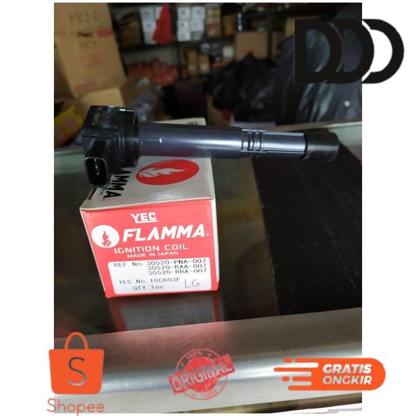 Koil Busi YEC Flamma Honda CRV RD RE Gen 2 Gen 3 2.4 2400cc Accord CM5 2003 2004 2005 2006 2007