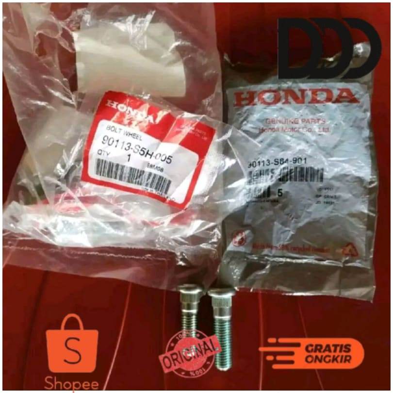 Mur Baut Roda Ban Velg Panjang Pendek Mobil Honda Jazz City Mobilio Brio BRV HRV Freed CRV Civic