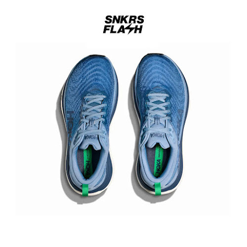 HOKA ONE One Gaviota 5 Downpour Thunder Cloud Sepatu Lari Pria  - 1127929DHN - Size 42